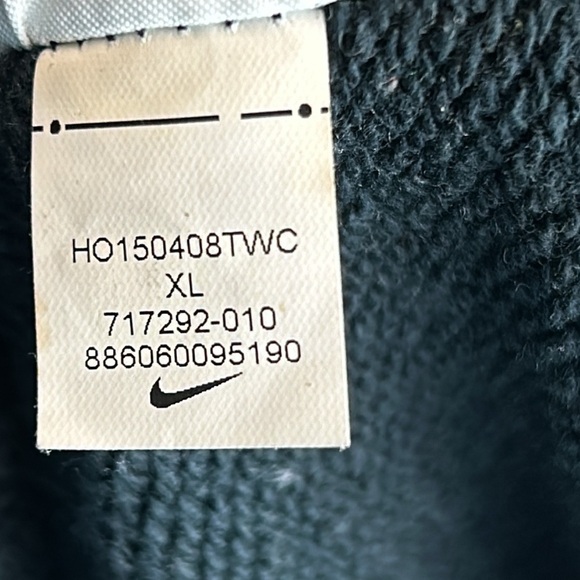 Vintage Y2K Nike Men’s Static Striped Sweatshirt Pullover Crewneck Black… - Picture 6 of 8